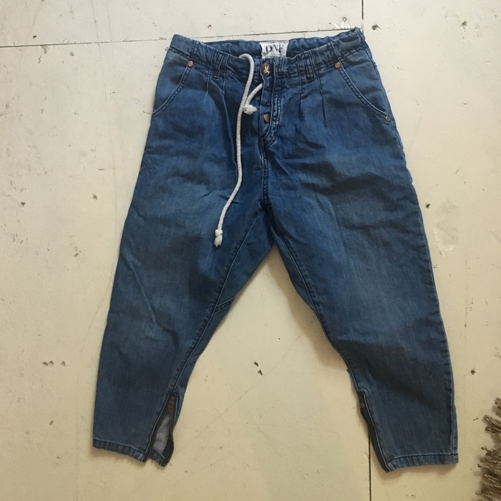 one teaspoon cropped relaxed fit jeans